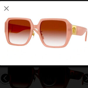 Versace VE4472D Sunglasses RXable. 5394VO Opal Pink/Clear Gradient Red NWT